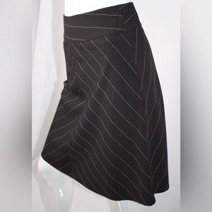 I.N. San Francisco Black with Stripes  Skirt Size 3